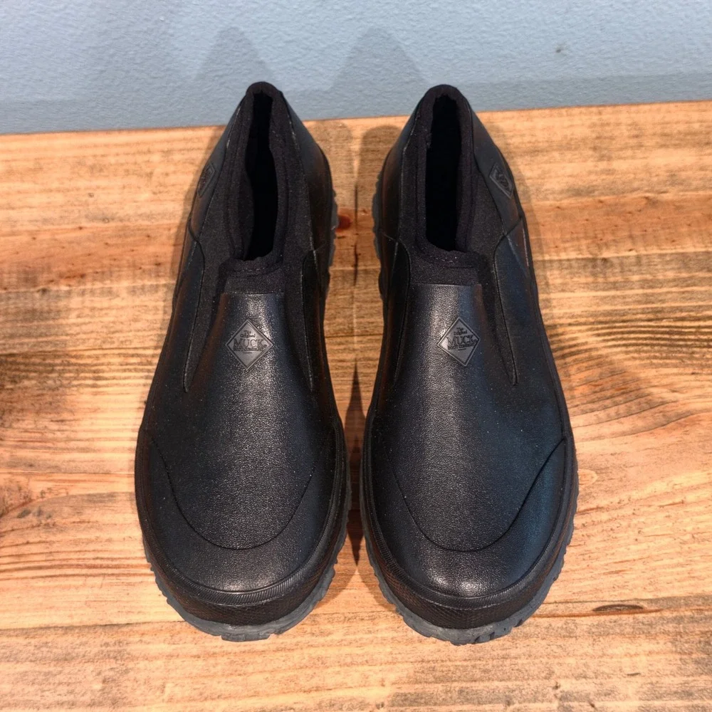 Muck Boot Company Mens Forager Slip On Shoe Black Waterproof FLR-000 Size 11